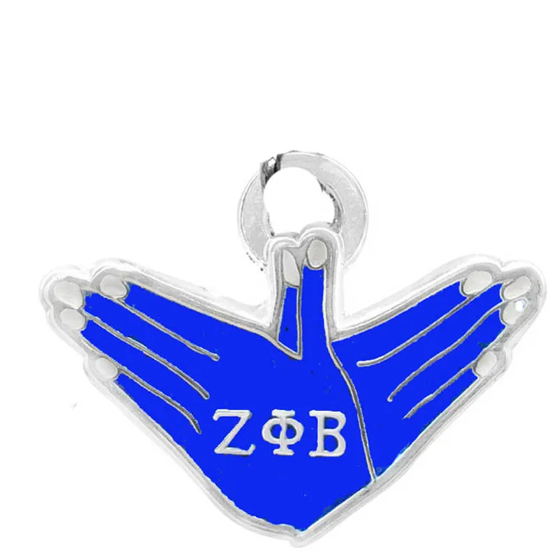 Женский клуб греческий ZPB zeta Phi Beta ручной символ Шарм для браслета ожерелье ювелирные изделия