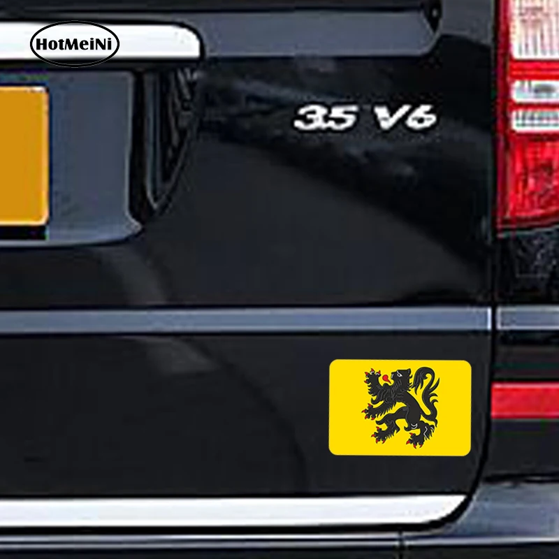 HotMeiNi Авто Стайлинг Фландрия флагшский флаг Автомобильная наклейка бампера Vlaanderen