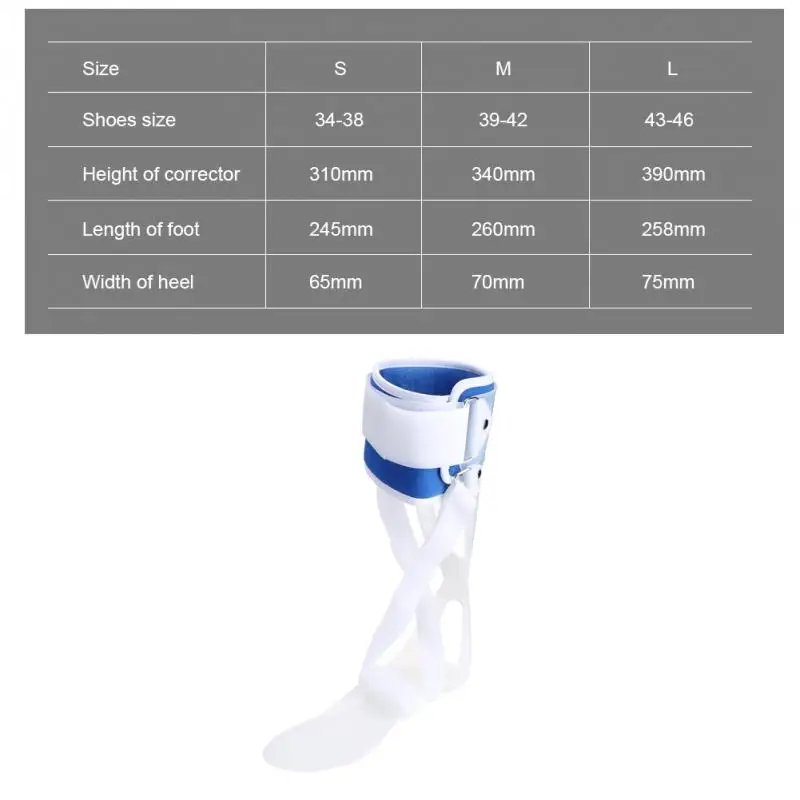 Right Foot Корректор осанки для ног, фиксатор для лодыжки, фиксатор, ортез, стабилизатор ступни, корректор, корректор, шина для ног, реабилитация - Цвет: Right Foot