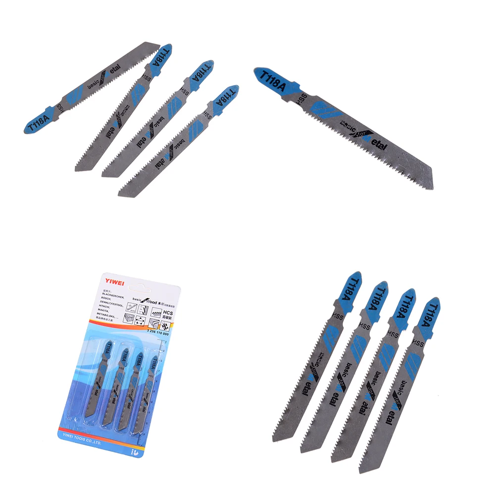 Новинка 5 шт. набор лезвий для лобзика с Т-образным хвостовиком металлических