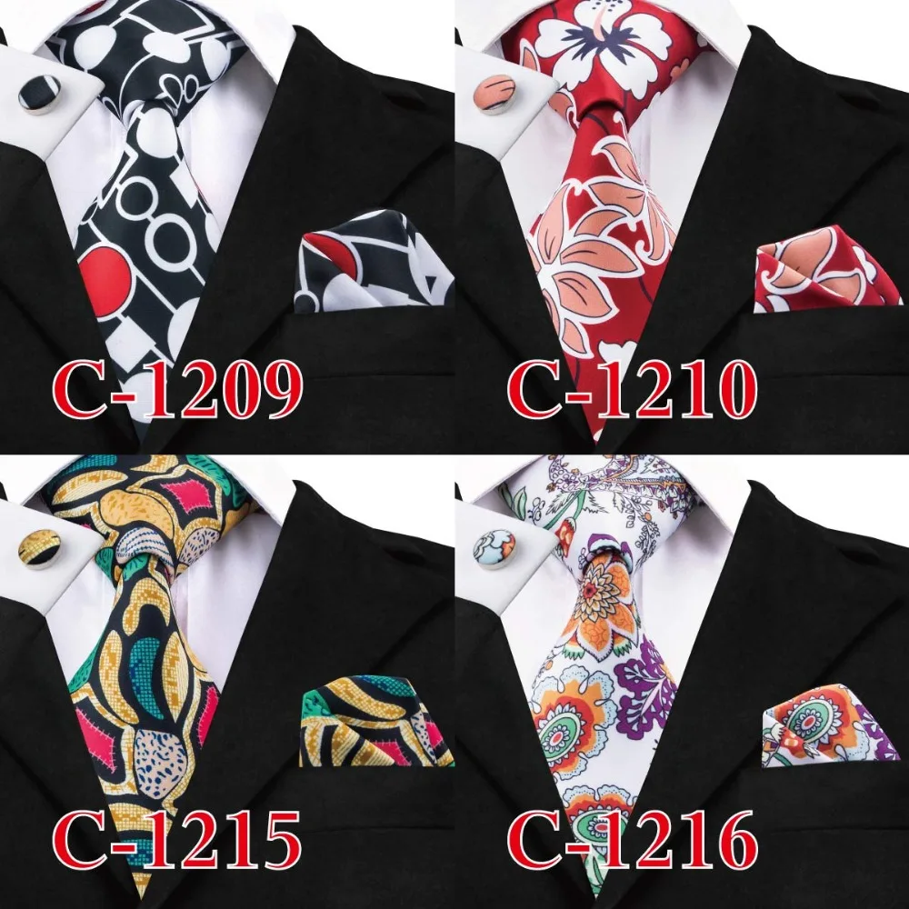 Hi-Tie, брендовые, винтажные, цветочные, шелковые галстуки, наборы, мужские, s Галстуки, дизайнерские, модные, на шею, галстуки, Hanky, запонки, Gravata, с принтом, галстуки для мужчин, рубашки