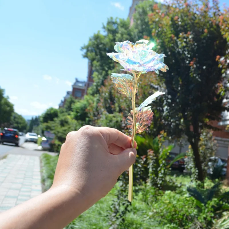 Фольга из розового золота 24 К креативные золотые розы подарок на день матери