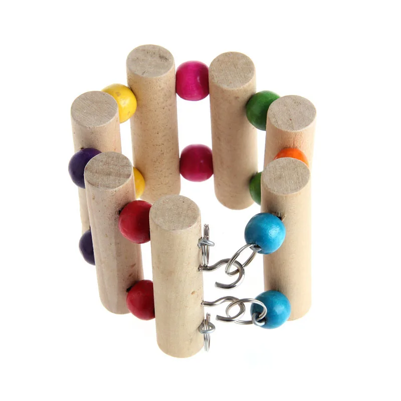 Малый птицу попугай хомяк игрушки клетка для попугая Ара восхождение лестица