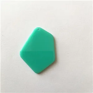 Новое поступление! 37x29mm100шт/лот Акриловые амулеты неправильной формы для сережек/сережек аксессуары/детали для серег DIY - Цвет: Turquoise