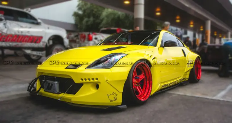 Для Nissan 350z RBunny Стиль FRP волокно стекло переднее крыло средства ухода за кожей комплект