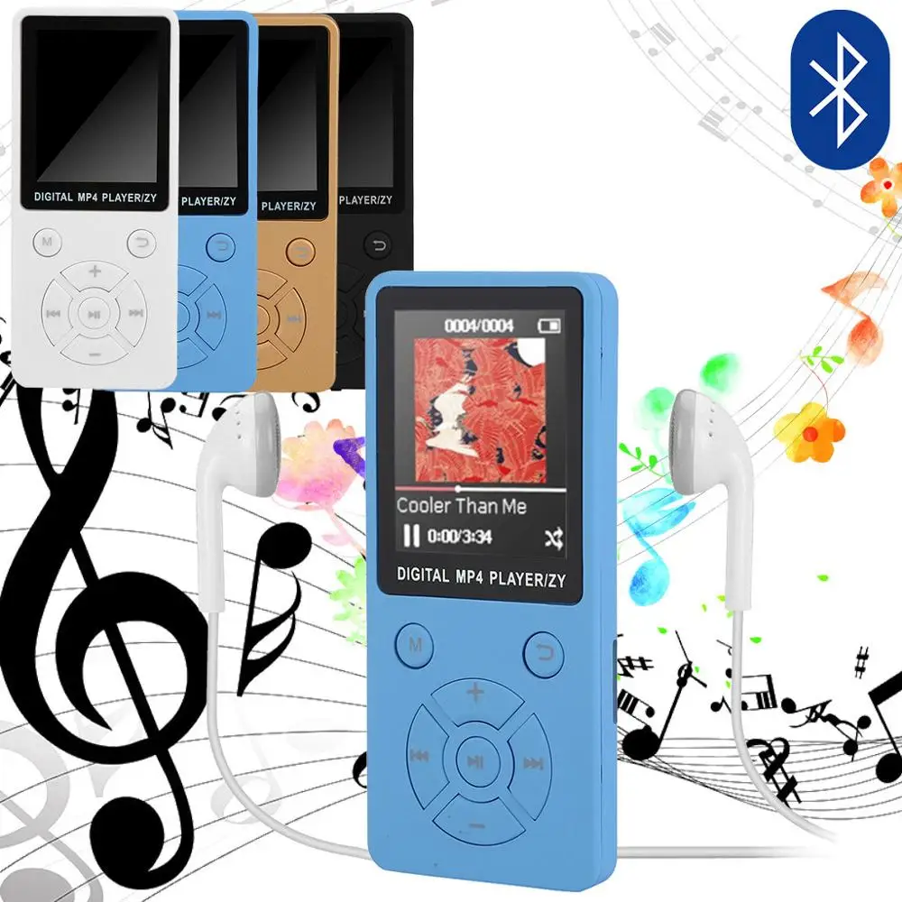 Зарядка Bluetooth MP3-плеер Портативный Аудио MP4 плеер Музыкальный плеер со встроенным динамиком fm-радио рекордер электронная книга часы Q70