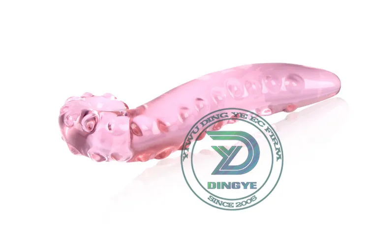 Dingye большой Кристальный фаллоимитатор из стекла пирекс пенис Анальный для