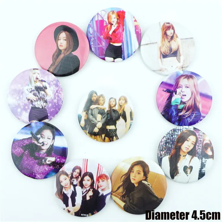 10 шт./компл. BLACKPINK альбом ПВХ значок брошь на груди орнамент из Костюмы Accessoies коллекция Симпатичные Косплэй вентиляторы подарки
