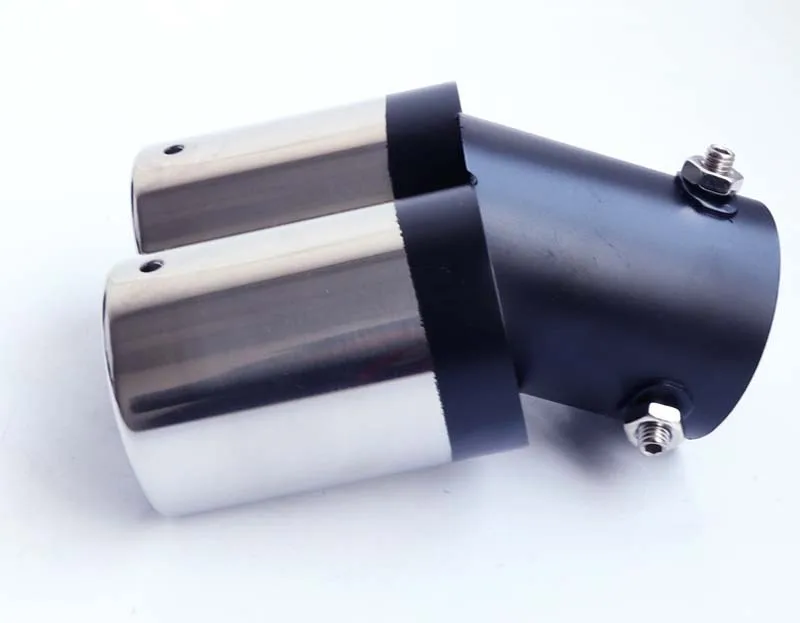 Выхлопная система глушитель с двойной головкой из нержавеющей стали для