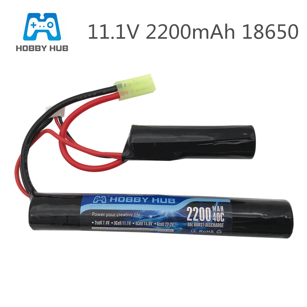 1 шт. концентратор для хобби Power RC Lipo батарея 11 В 2200 мАч 40C 2 ячейки AKKU мини