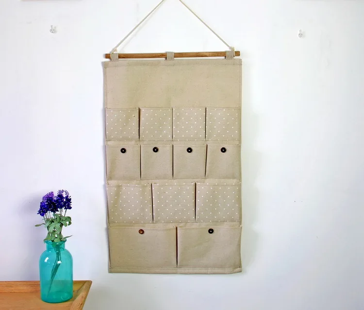 11 стилей в полоску горошек Цветочная стена ткань хлопок 13 карманов подвесной