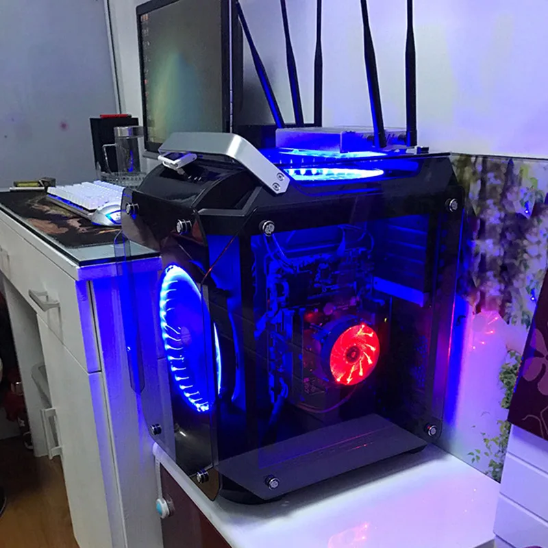 Охлаждающий вентилятор CPU LED RGB 3Pin Радиатор Поддержка Intel 115X серии SD998 | Компьютеры