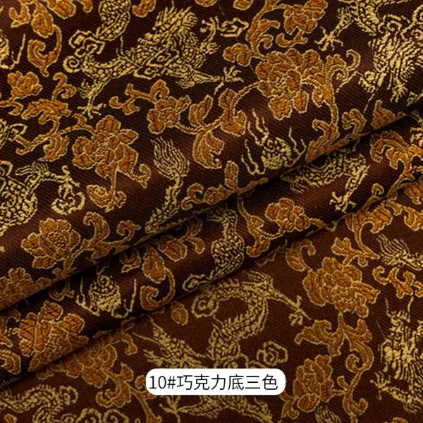 10 Китайский стиль парча жаккардовая атласная ткань для Cheongsam кимоно и сумка лоскутное рукоделие материал Различные цвета TJ0246 - Цвет: 10