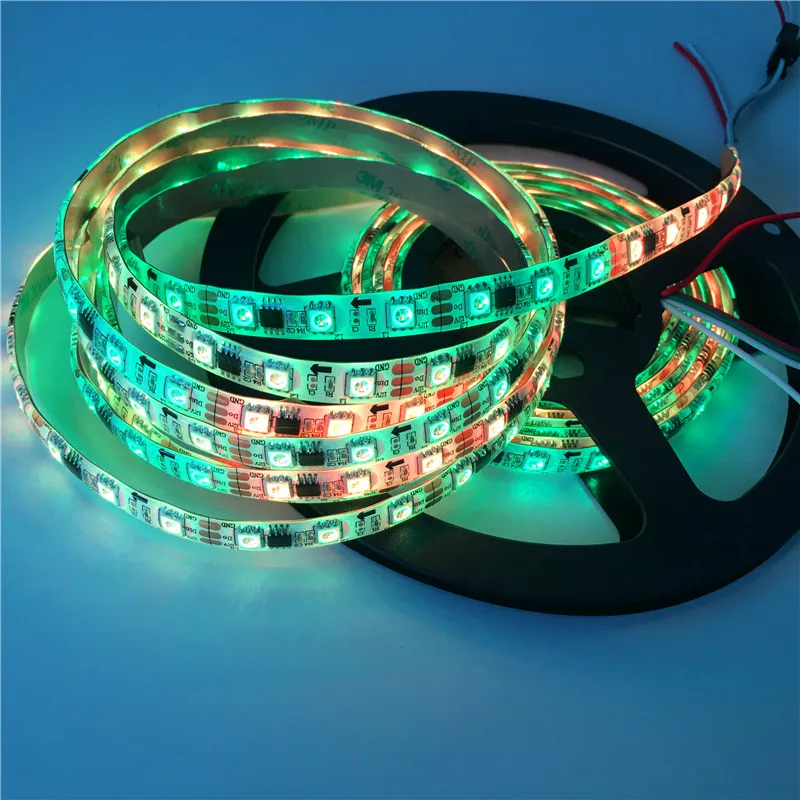 Светодиодный светильник 5050 RGB WS2811 12 В программируемый 30/60 светодиодов/м не