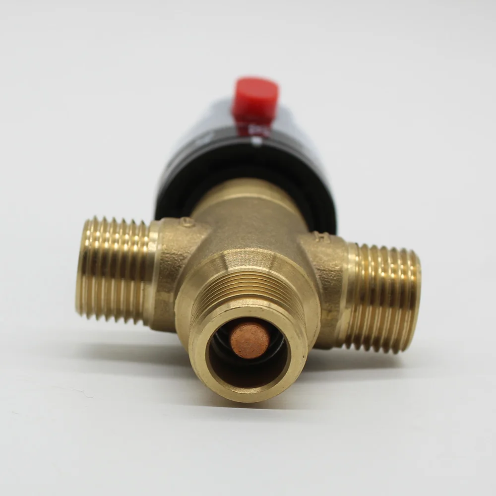 Латунный термостатический смешивающий клапан для ванны труба хромированный