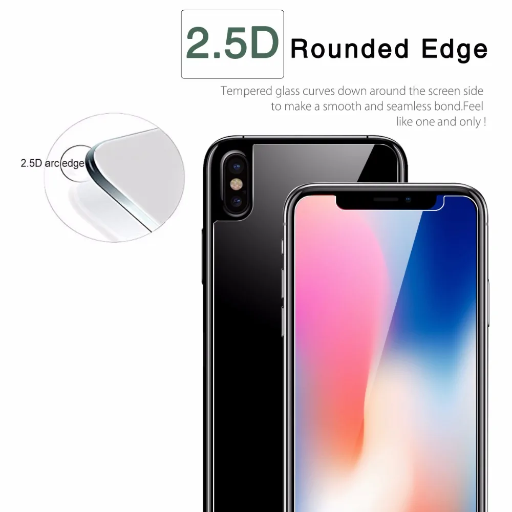 Защитная пленка для экрана iPhone X закаленное стекло защиты от взрыва|screen protector|glass