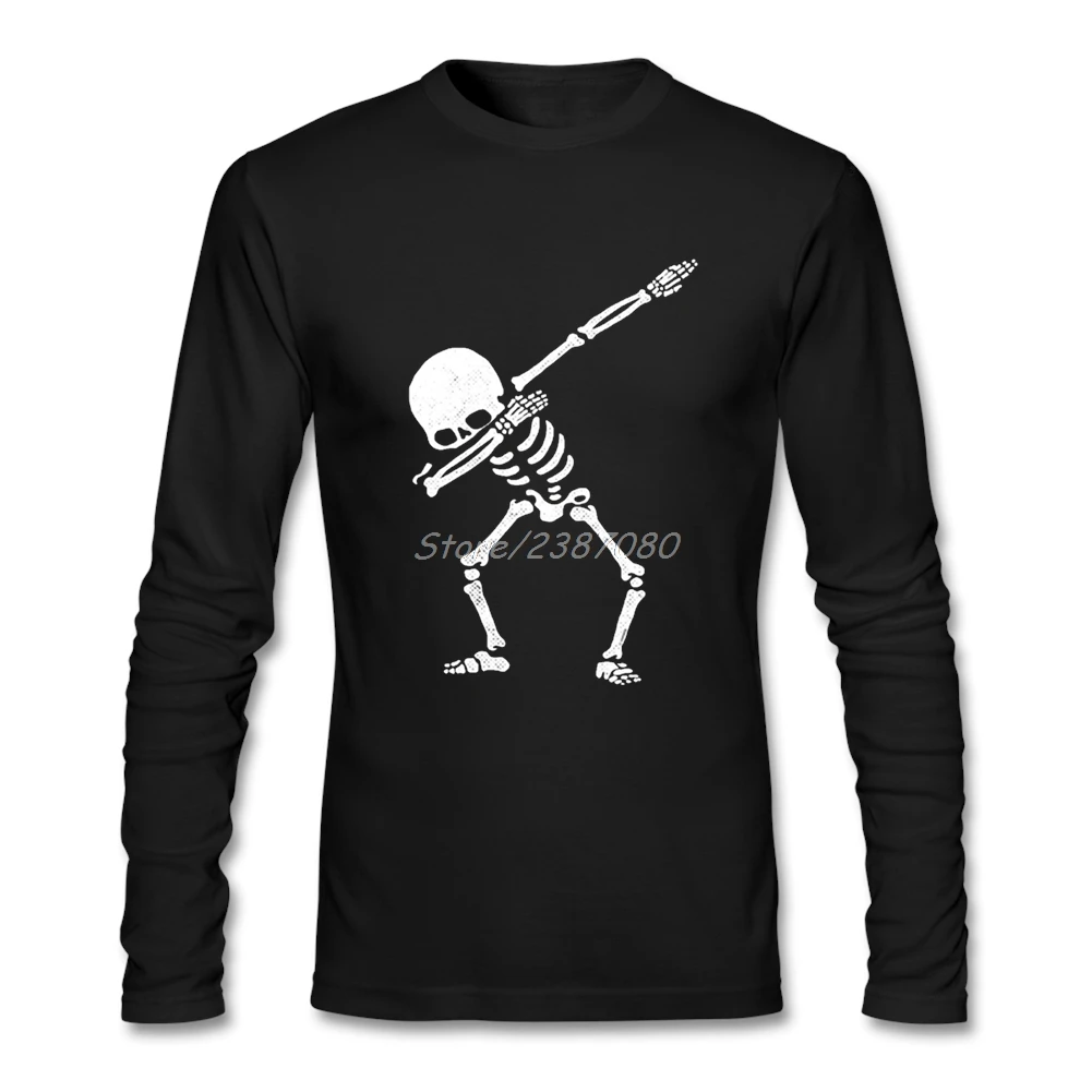 Футболка Pop Dabbing со скелетом футболка одежда с круглым вырезом хлопковые смешные