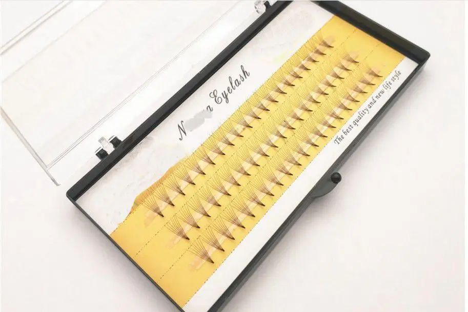 New Grafting 7D Volume Eyelashes Extension Pre made Fans Individual False Black Natural Professional Eyelash | Красота и здоровье