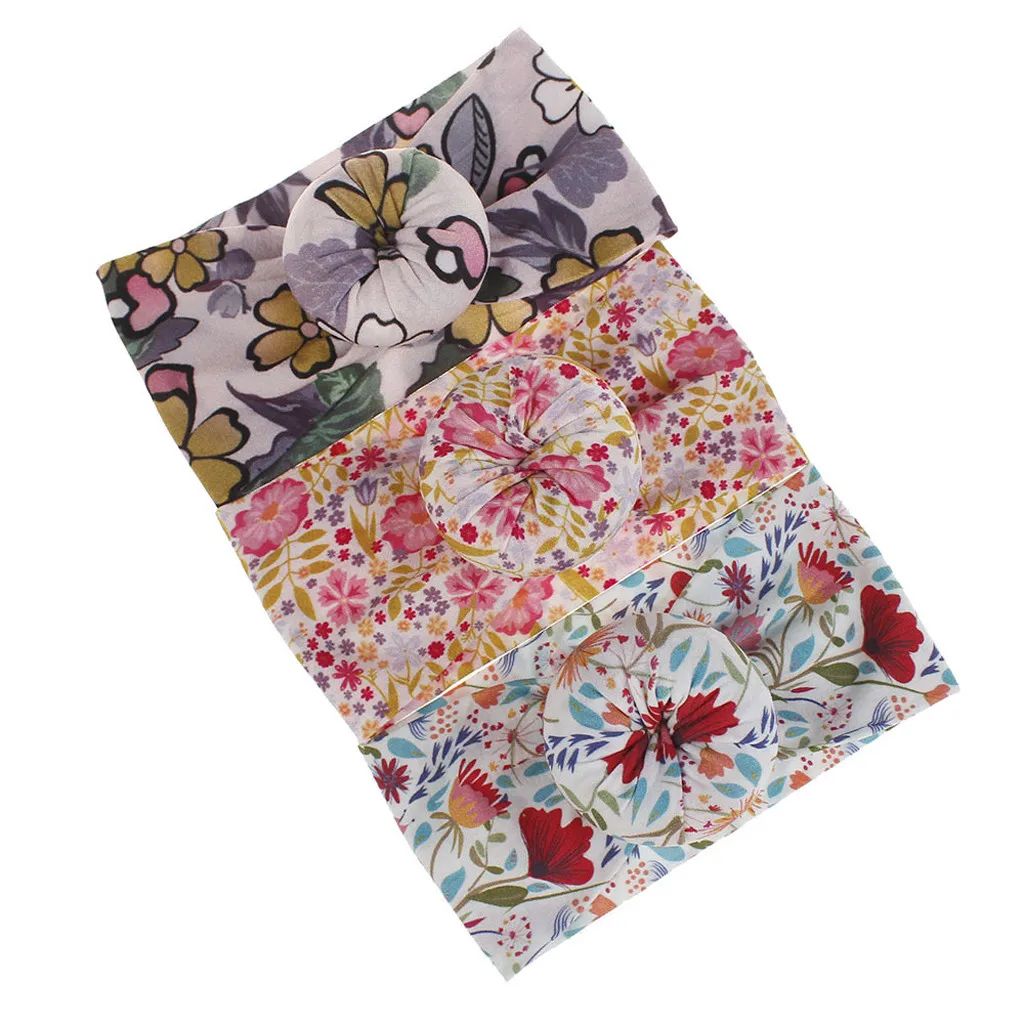 Тюрбан для новорожденных летняя и Зимняя повязка на голову девочек маленьких