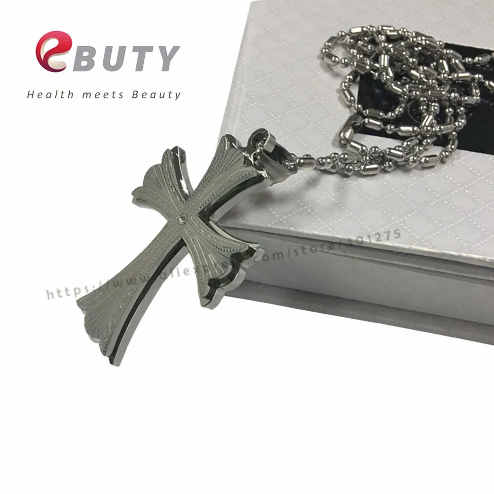 Подвеска из нержавеющей стали для мужчин Модный кулон с германиевым FIR шариком