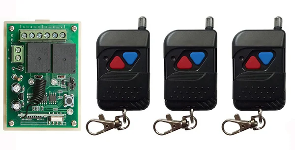 DC12V 2CH RF Wireless Remote Control Relay Switch Security System Garage Doors Electric lamp/ window | Электроника
