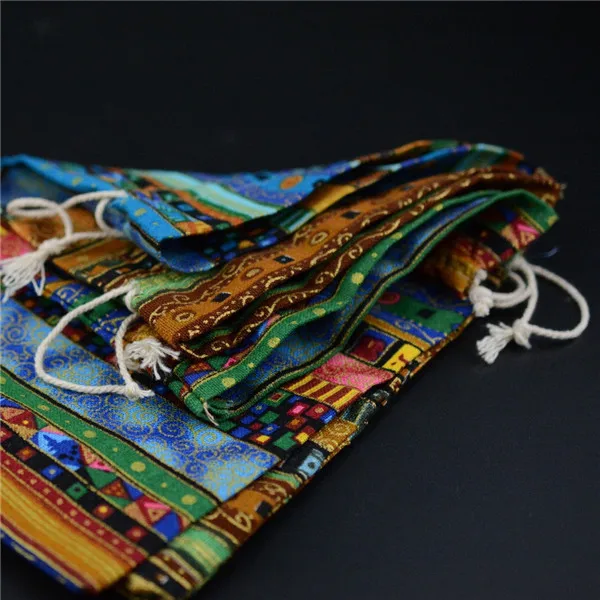 10pcs 10*13 Folk Style Sachets Sachet Pouch Activated Carbon Beam Pumping Rope Cotton Bags Containing Jewelry Package Supply | Дом и сад