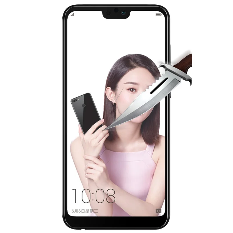 2 шт полностью клея полное покрытие закаленное стекло для Huawei Honor 9N Защитная
