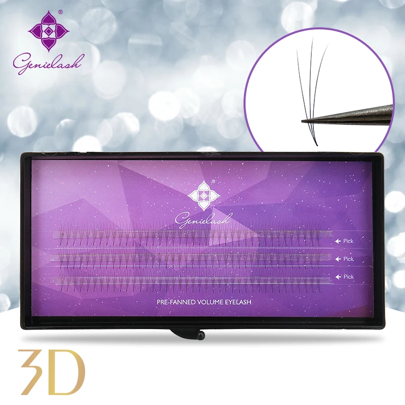 

Genielash 1 Case 3D pre-made fans for volume lashes volume eyelash extension individual eyelashes extension supplies