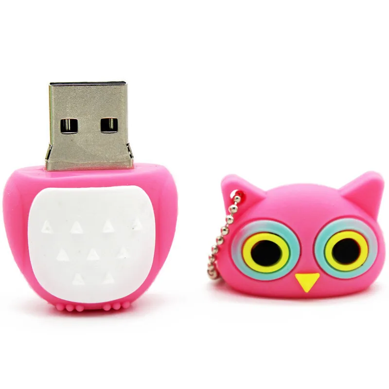 USB флеш накопитель с милым мультяшным животным совой 4 ГБ 8 16 32 ГБ|USB