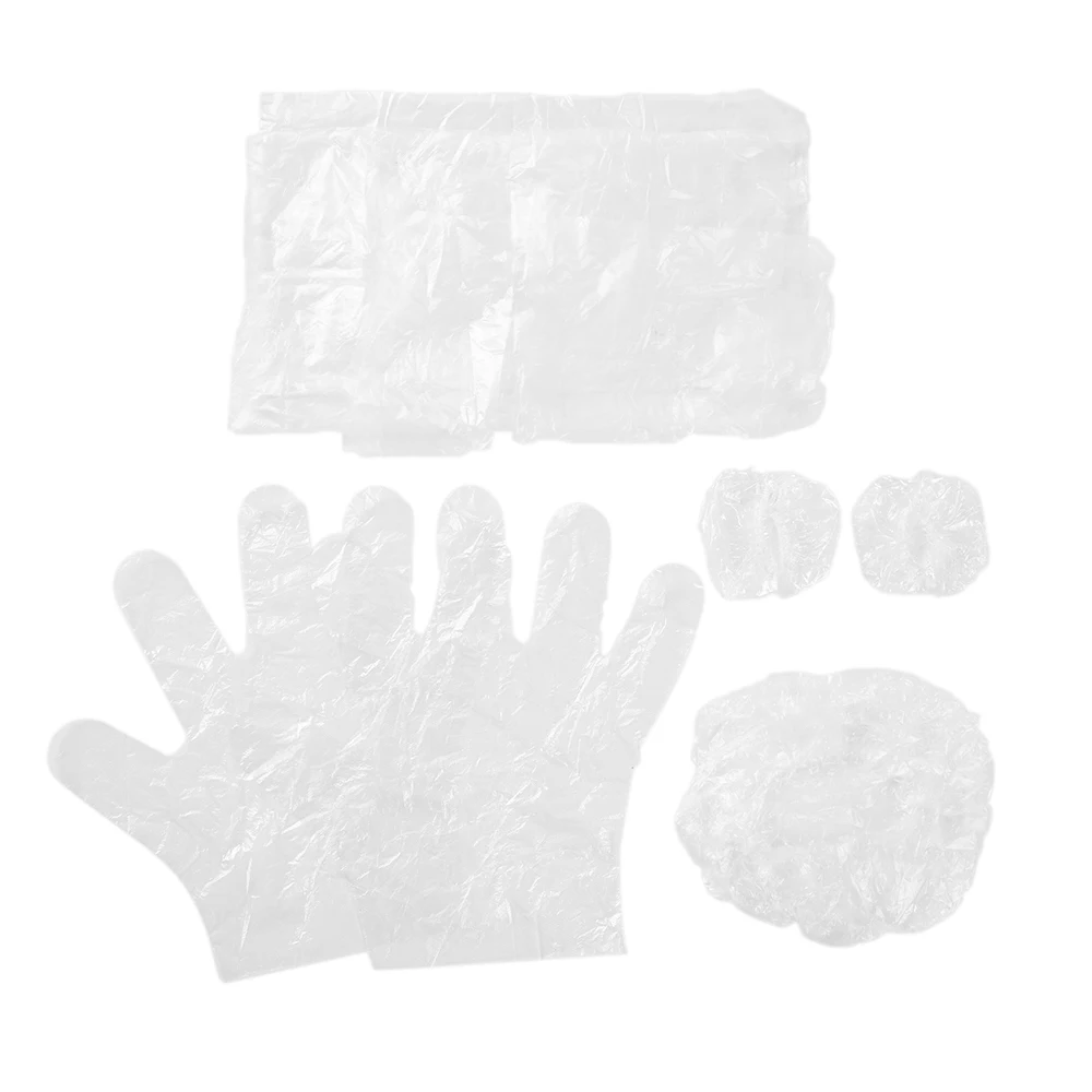 10 компл./упак. одноразовый инструмент для окрашивания волос с колпачком перчатки