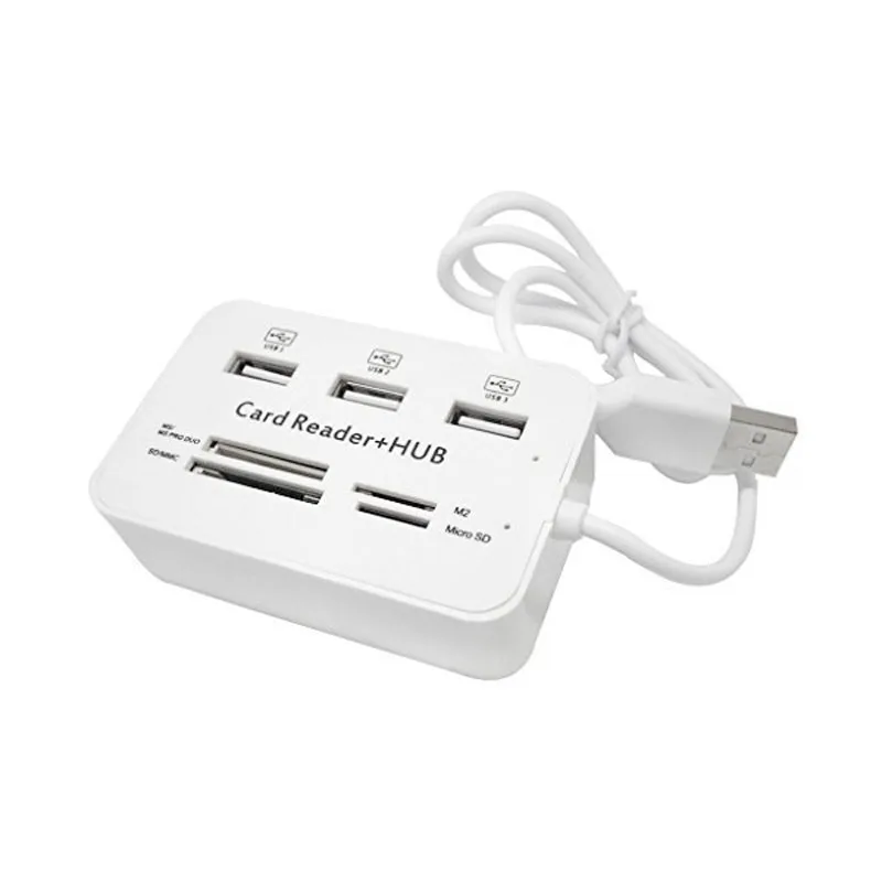 Etmakit все в одном USB 2 0 концентратор 3 порта с кард ридером 480 Мбит/с комбо для