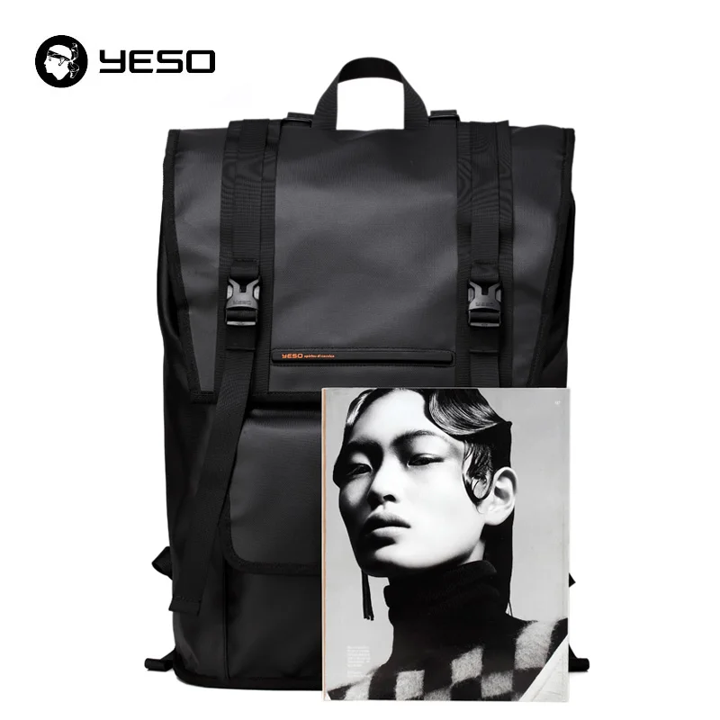 YESO 2018 New Style Men's Bucket Backpack Simple Design 17.3 Inch Laptop Waterproof Backpacks | Багаж и сумки