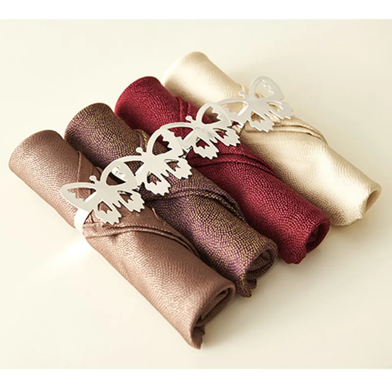 Творческий Европейский 4 шт. Бабочка кольцо Для Салфеток Пряжки для Отеля