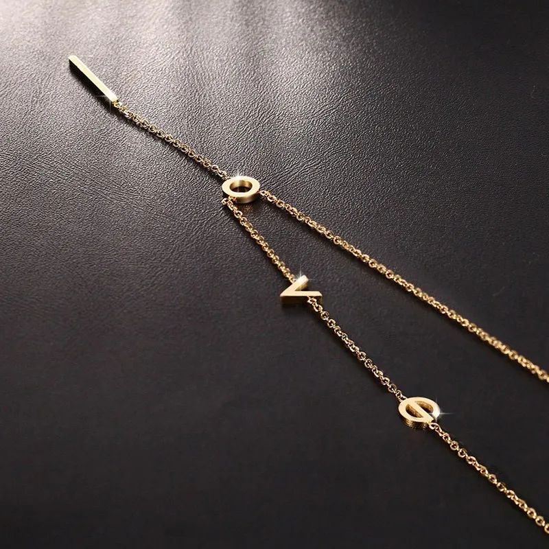 Женское колье-чокер из нержавеющей стали с надписью LOVE | Украшения и аксессуары