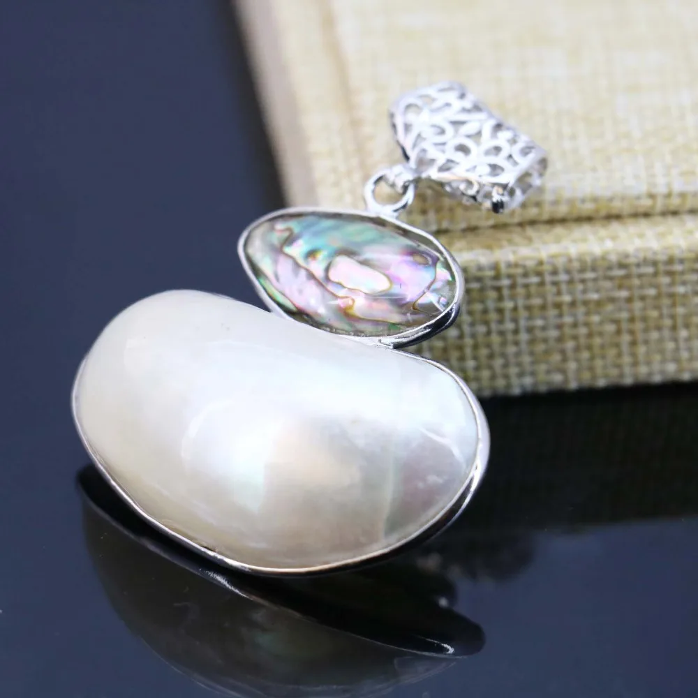 Бусины Из Жемчуга 24 х44 мм|shell pendant|abalone shell pendantfreshwater pearl pendant |