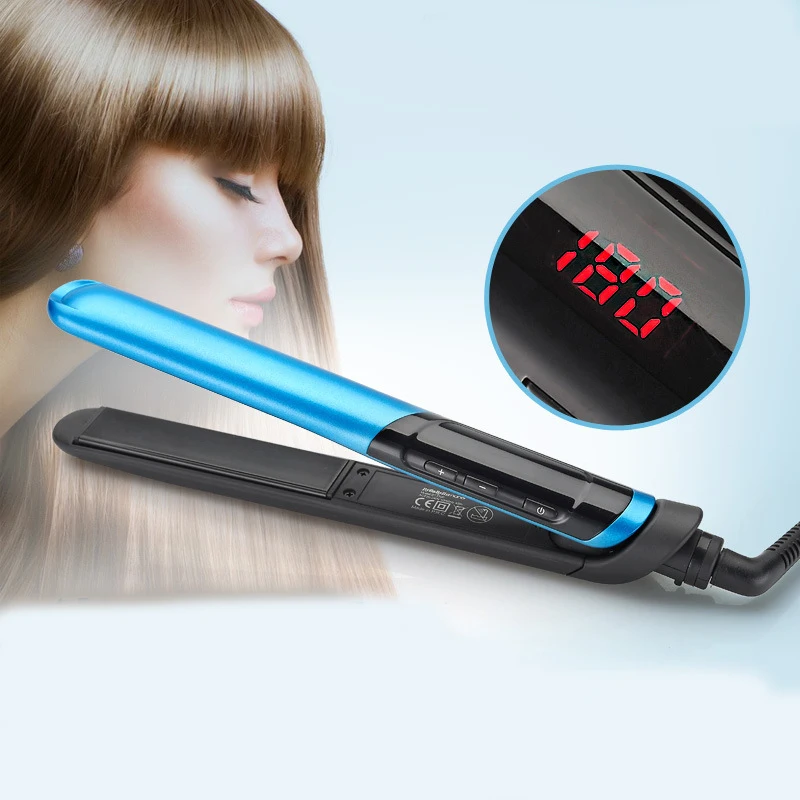 ЖК-дисплей Дисплей Титан пластины выпрямитель для волос утюжок выпрямления