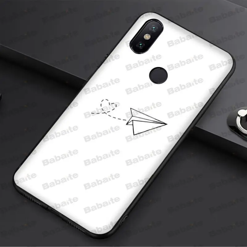 Мультяшный самолёт Babaite DIY Окрашенные аксессуары для телефона чехол redmi 5plus 5A 6pro 4X