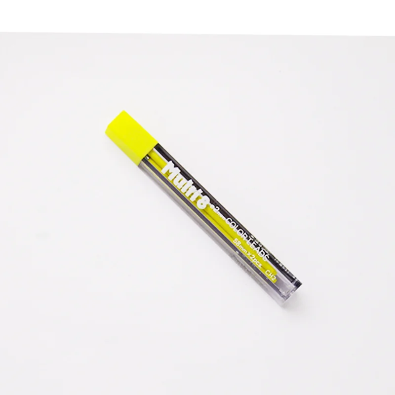 Pentel Multi+ 8 цветных грифелей для заправки карандашей 58 мм* 2 шт для PH802/PH803/PH158 8 цветных карандашей - Цвет: Цвет: желтый