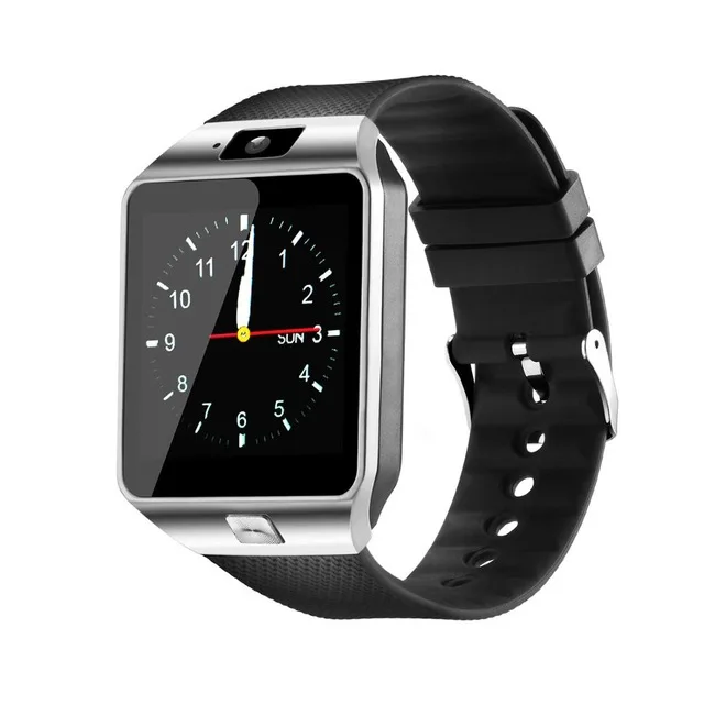 Серебристый Смарт часы DZ09 Bluetooth Smartwatch Android телефонный звонок Relogio 2G GSM SIM TF карта камера для iPhone samsung HUAWEI PK GT08 A1 - Цвет: Серебристый