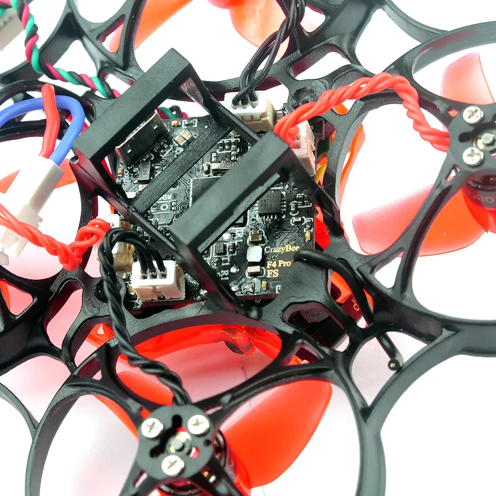 Квадрокоптер Crazybee F4 PRO OSD 2S Whoop FPV 75 мм регулируемый Дрон с камерой 25/200 МВт VTX новое