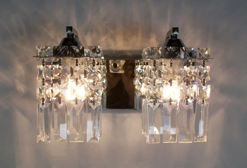 Высокое качество светодиодный K9 хрустальный настенный светильник зеркальный