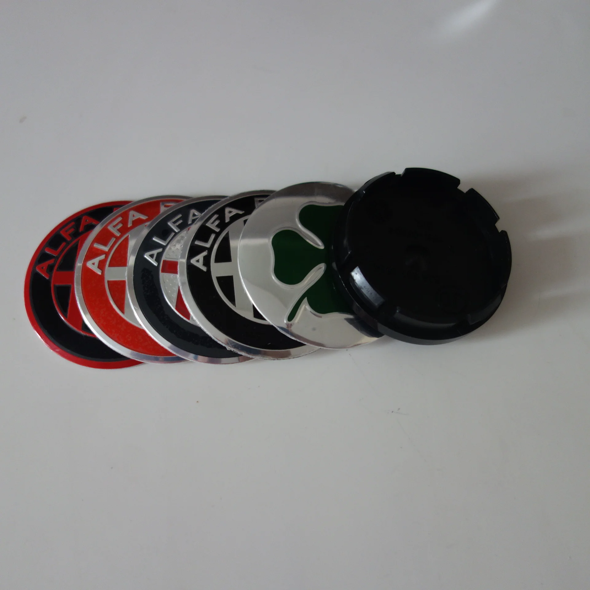 4pcs 56mm Auto Badge Emblem Wheel Center Hub Rim Caps Cover Car Styling Accessories For Alfa Romeo Mito 147 156 159 166 Giuliett |
