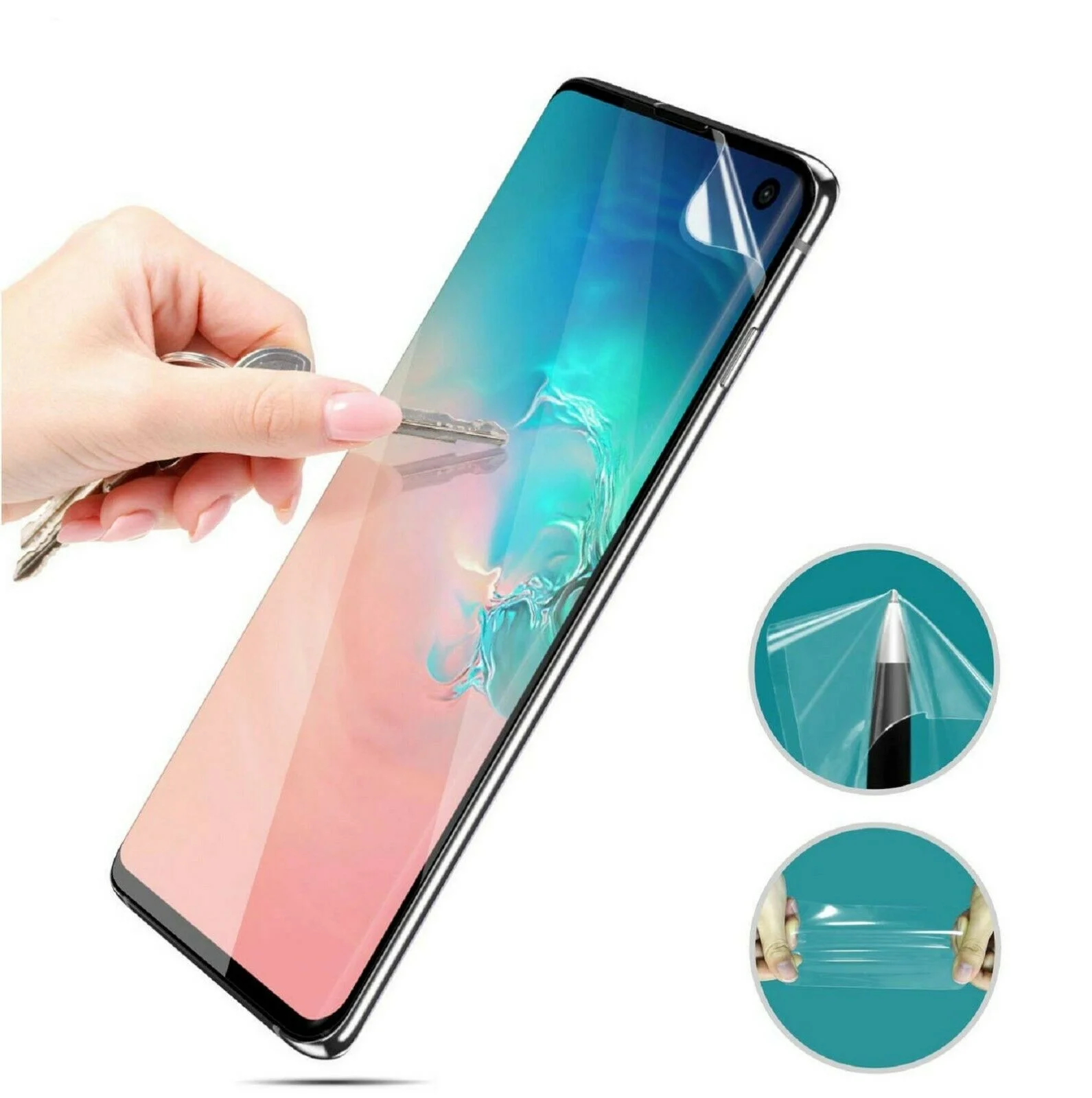 10D защитная пленка гидрогелевая мягкая для Samsung Galaxy S10 S9 S8 Plus S10e Note 9 8 A7 2018 A5 2017 S7 Edge |