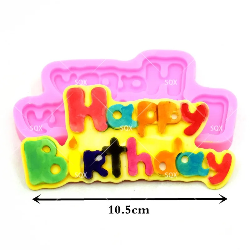 С Днем Рождения Форма силиконовая форма для выпечки в форме цветка Инструменты