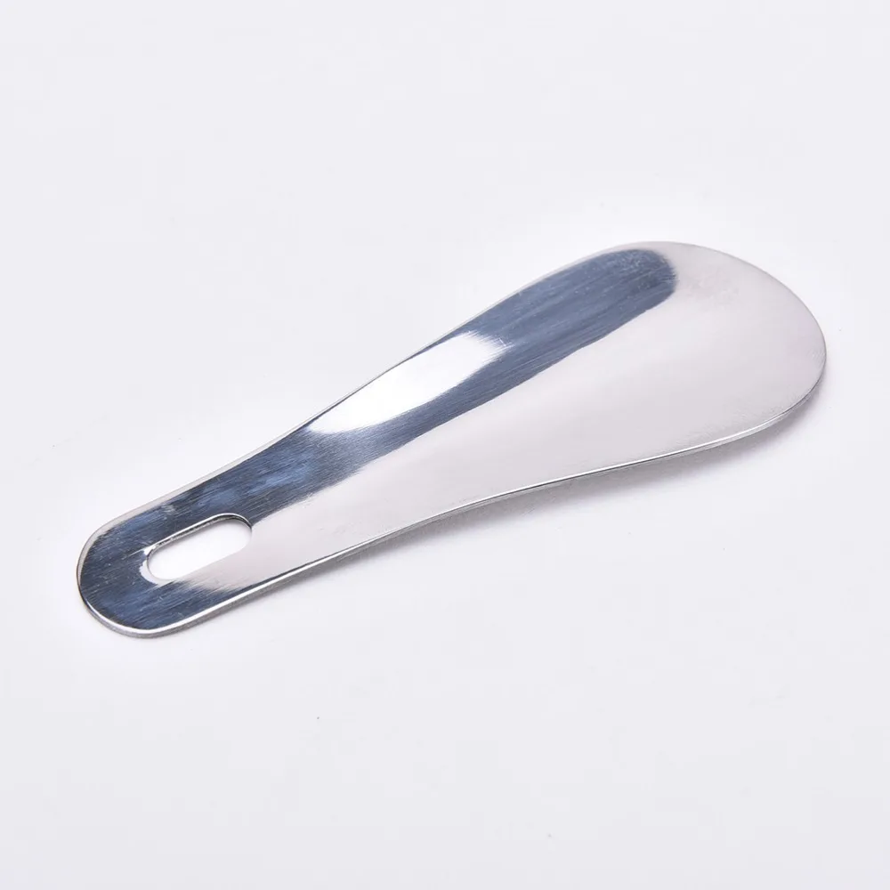 

One Piece Professional Mini Shoe Horn 10cm Portable Silver Stainless Steel Metal Shoe Horn Spoon Shoehorn