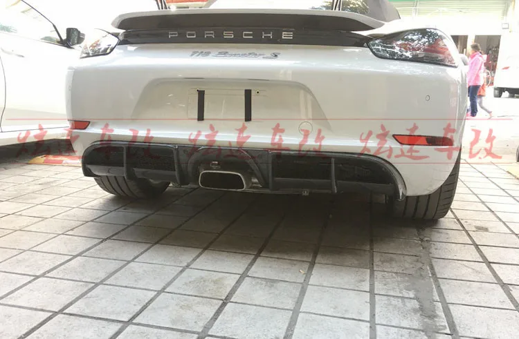 Подходит для Porsche 718 Cayman Boxster углеродное волокно задний спойлер крыло|Спойлеры и