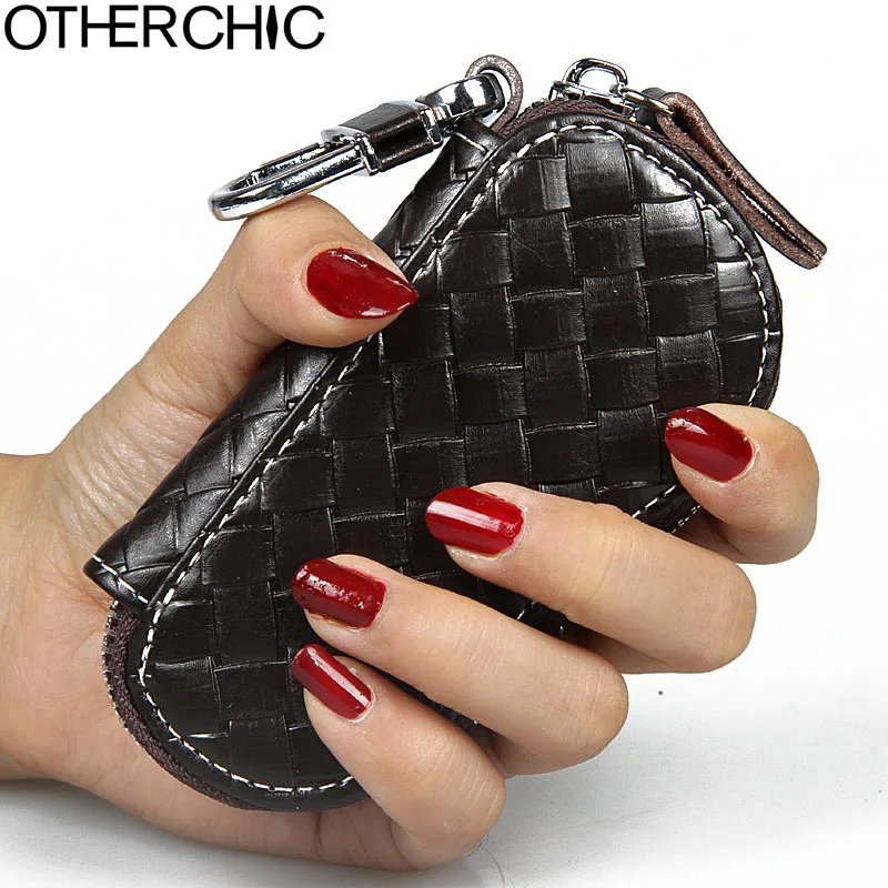 OTHERCHIC Брелоки Кожа Женщины Ключевой Бумажник Унисекс Маленькие Ключ Чехол