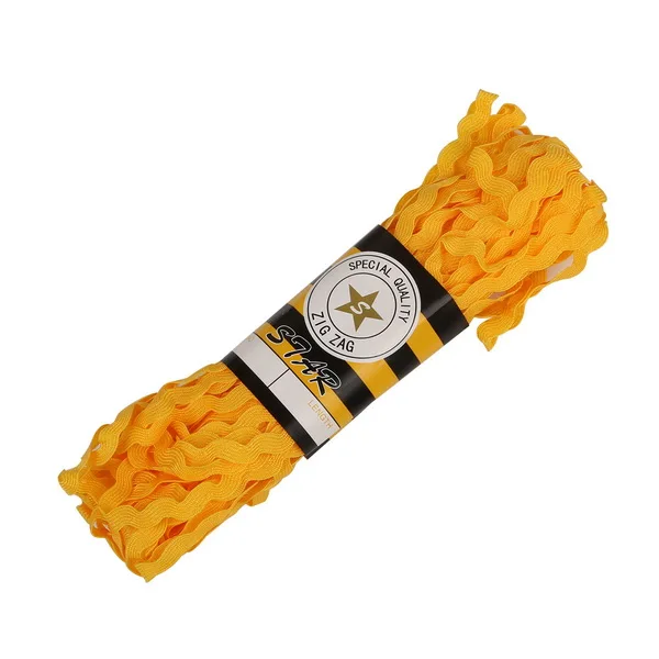 Orange Yellow Высокое качество, 15 ярдов/партия, 8 мм, много цветов, терилен, ленты Ric Rac Zig Zag, обрезки ленты для DIY, лента для банта на волосы, поделки - Цвет: Orange Yellow