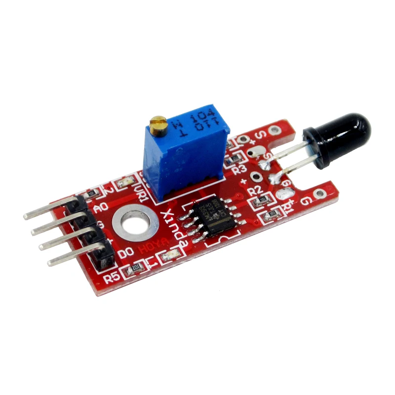 

KY-026 Flame Sensor Module IR Sensor Detector For Temperature Detecting Suitable