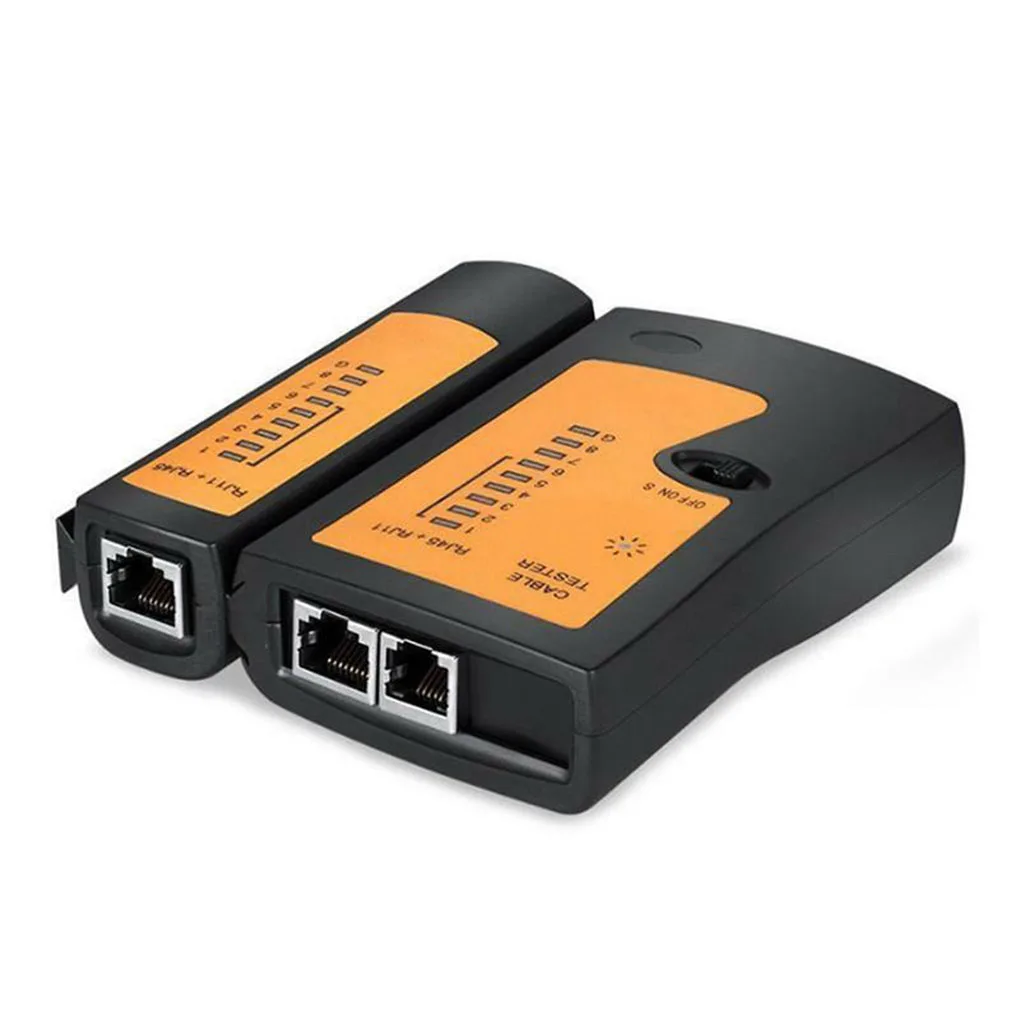 Гаджет сети LAN Кабельный тестер RJ-11/RJ-45 кабель испытательная машина DC 9V 25MA Ethernet инструмент